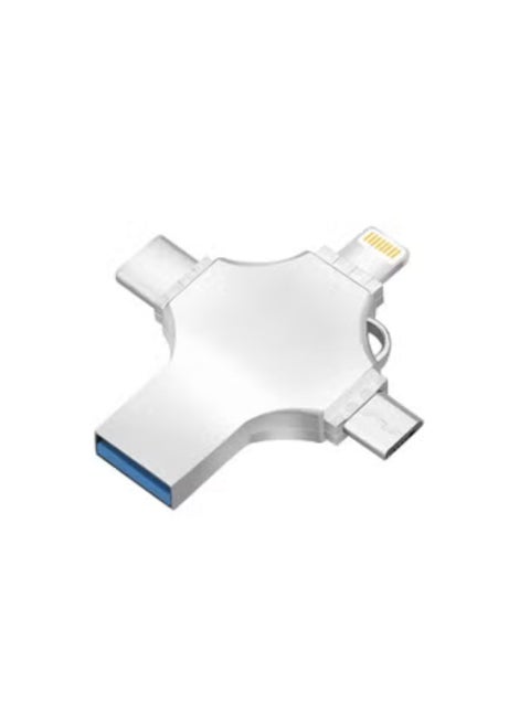 USB High Speed 4 In 1 Multi-function OTG USB Flash Drive Type-C Pen drive 3.0 Memory Disk For iPad Android iOS PC (256GB)