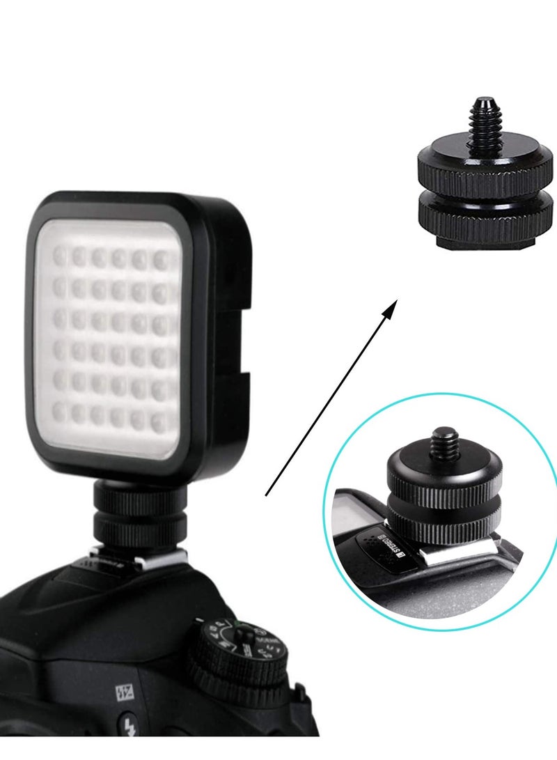 KASTWAVE Camera Screw Mount Kit, 22pcs 1/4" and 3/8" Converter Thread Screw Adapter Mount Camera Hot Shoe Kit for DSLR Camera/Tripod/Monopod/Light Stand - Image 3