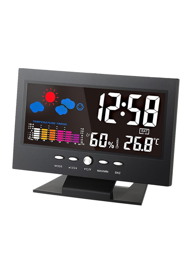 NIBEMINENT LCD Digital Temperature Humidity Meter Black 10.5x6.5x1.5centimeter - Image 1