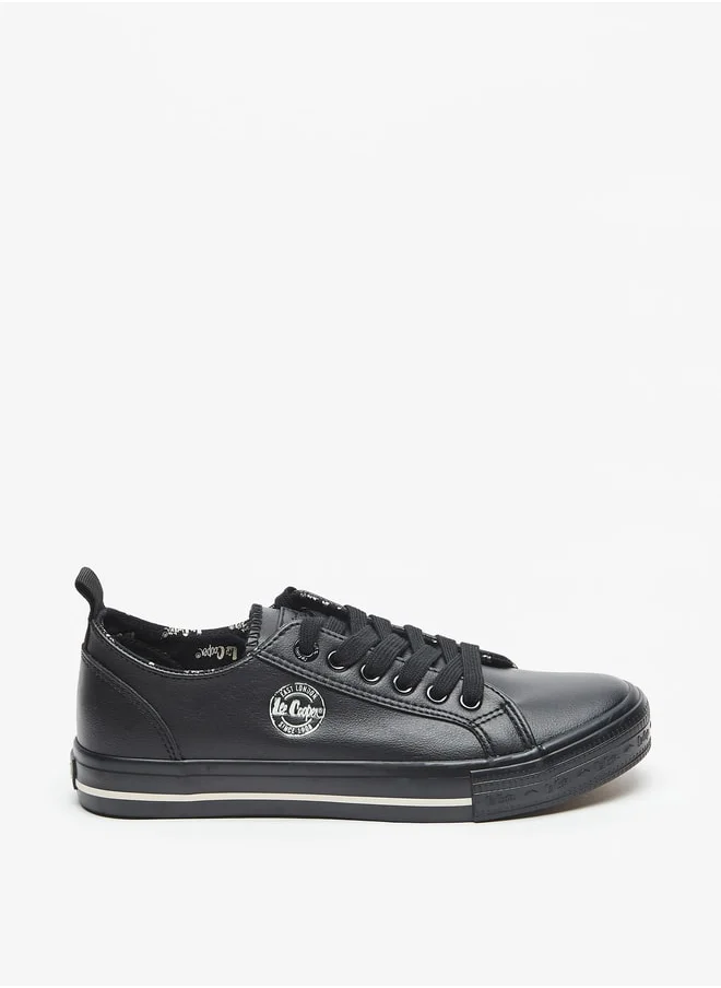 لي كوبر Women's Lace-Up Low Ankle Sneakers