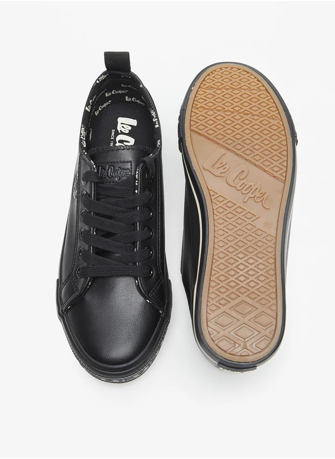 لي كوبر Women's Lace-Up Low Ankle Sneakers