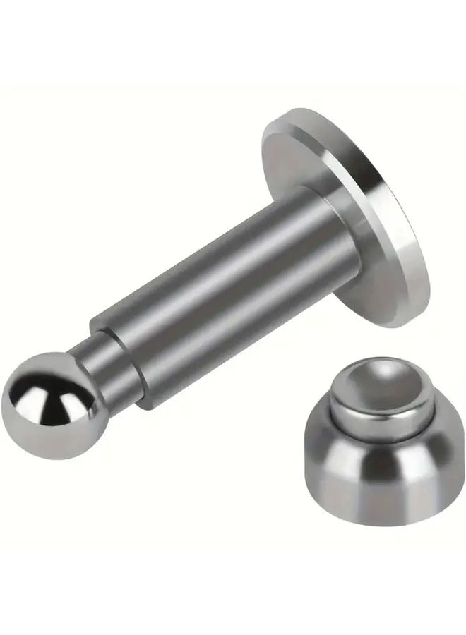 Heavy Duty Magnetic Door Stopper Adjustable Height 304 Stainless Steel Wall Floor Mount - Image 1