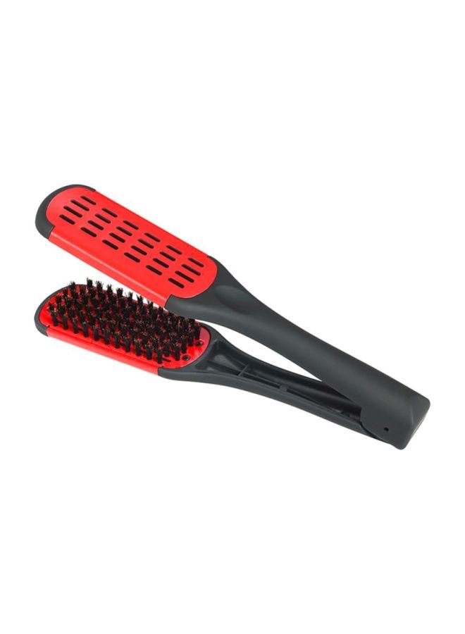 ANSELF Duplex Brush Hair Straightening Clamp Black/Red 23.5x5x3cm - Image 3