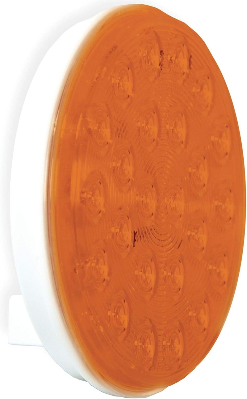 Maxxima M42701Y 24 LED 4" Round Amber Warning Flasher Light