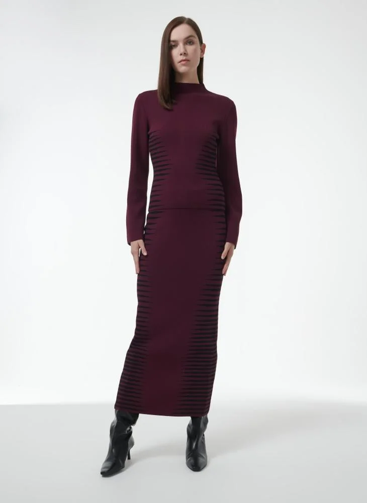 Leem Jacquard Pencil Skirt