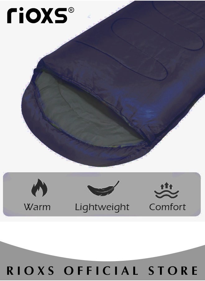 RIOXS Outdoor Camping Envelope Sleeping Bag Thickened Camping Sleeping Bag for Backpacking Hiking Nature Hiking Camping Mountaineering  - Image 3