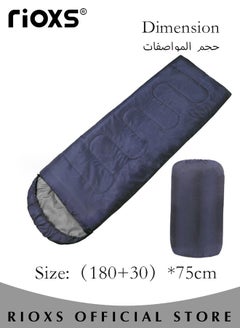 RIOXS Outdoor Camping Envelope Sleeping Bag Thickened Camping Sleeping Bag for Backpacking Hiking Nature Hiking Camping Mountaineering  - Image 4