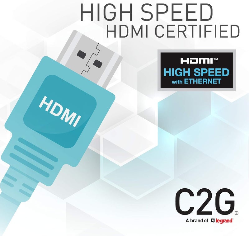 سي2جي كابل HDMI عالي السرعة وفائق المرونة من سلسلة الأداء ، طوله 12 قدمًا (3.6 متر)، يدعم تقنية HDMI 2.1 والإيثرنت، ويتناسب مع أجهزة Xbox Series S، Xbox Series X، وPS5 للألعاب عالية الدقة (8K 60Hz). - Image 3