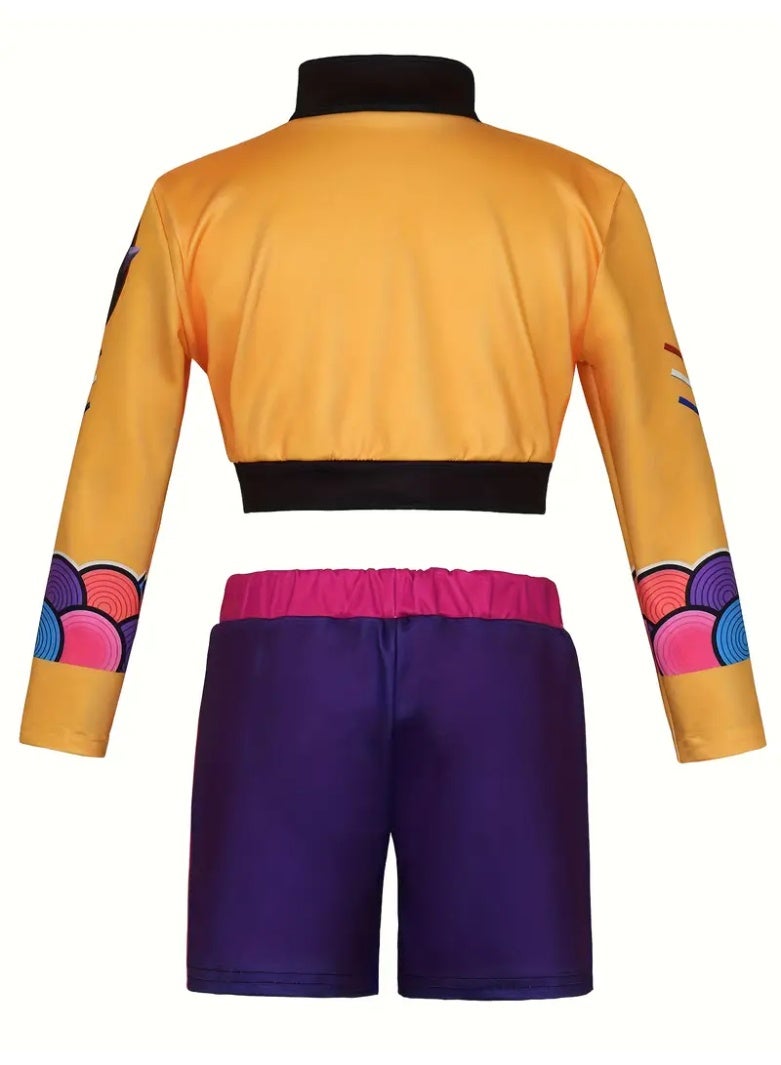 Sparklepals Kpop Demon Rumi Cosplay Costume for Kids, Hunters Pop Singers Rumi Idol Stage Role Play Outfits Halloween Dress Up for Women Girls - Image 3