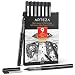 ARTEZA MicroLine Ink Pens Set of 9 Black Fineliners with Japanese Archival Ink Art Supplies for Comic Artists and Illustrators - Image 2