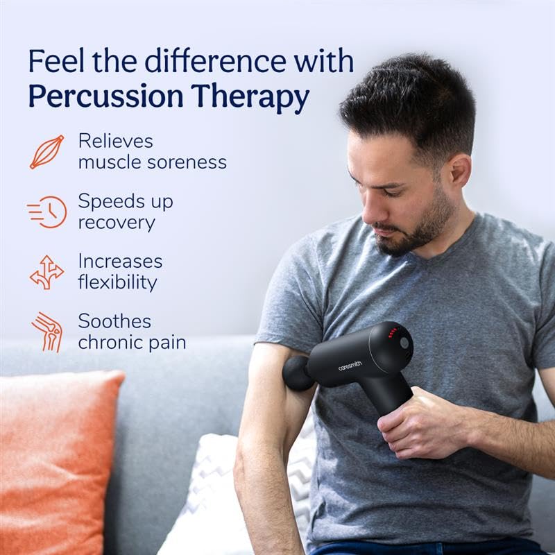 CARESMITH مسدس التدليك Charge Boost | جهاز تدليك الجسم | آلة تدليك لتخفيف الألم للرجال والنساء | جهاز تدليك الأنسجة العميقة - Image 2
