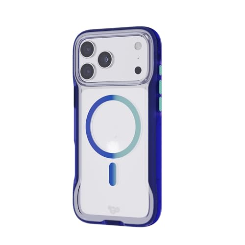 Tech21 iPhone 17 Pro Max EvoPro with MagSafe Electric BlueJelly Mint - Image 3