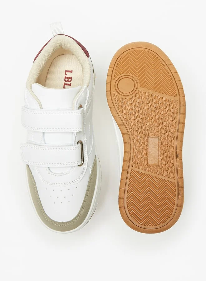 LBL by Shoexpress Boy's Colourblock Casual Sneakers Shoes With Hook And Loop Closure