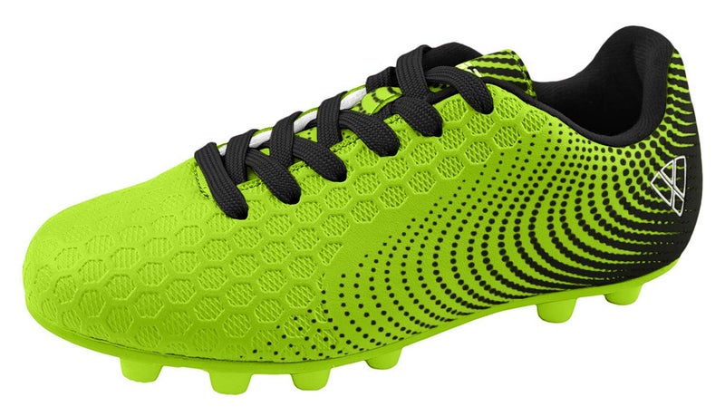 Vizari USA Stealth Boys Girls Soccer Cleats Youth Firm Ground Athletic Outdoor Football Shoes for Toddler Little Kid Big Kid Lightweight Durable GreenBlack - Image 2