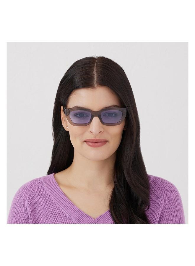 بلاك أوت "بلاك أوت إنداكُو نظارة شمسية نسائية مربعة مع حماية من الأشعة فوق البنفسجية ٤٠٠ (رمادي، أرجواني)" - Image 4