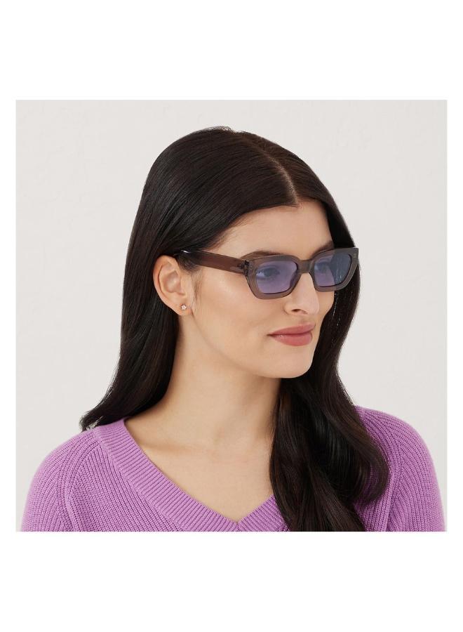 بلاك أوت "بلاك أوت إنداكُو نظارة شمسية نسائية مربعة مع حماية من الأشعة فوق البنفسجية ٤٠٠ (رمادي، أرجواني)" - Image 5