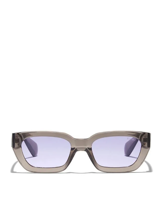 بلاك أوت "بلاك أوت إنداكُو نظارة شمسية نسائية مربعة مع حماية من الأشعة فوق البنفسجية ٤٠٠ (رمادي، أرجواني)"