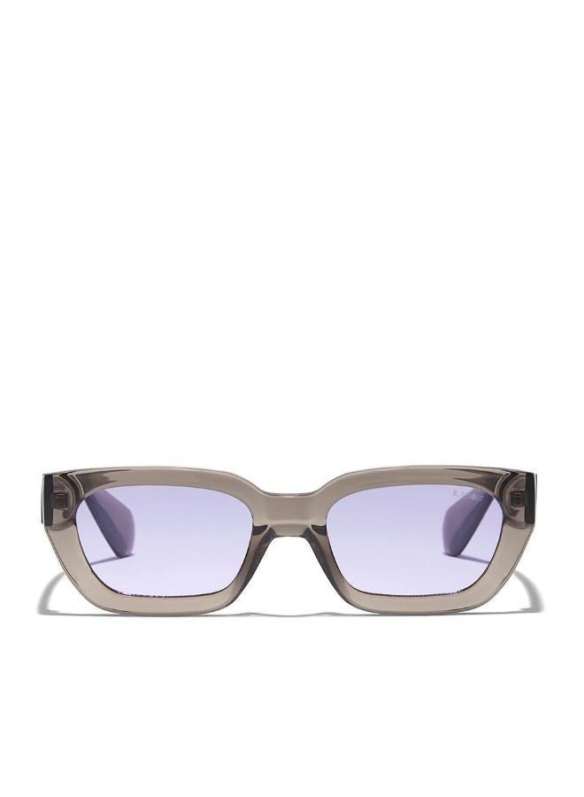 بلاك أوت "بلاك أوت إنداكُو نظارة شمسية نسائية مربعة مع حماية من الأشعة فوق البنفسجية ٤٠٠ (رمادي، أرجواني)" - Image 1