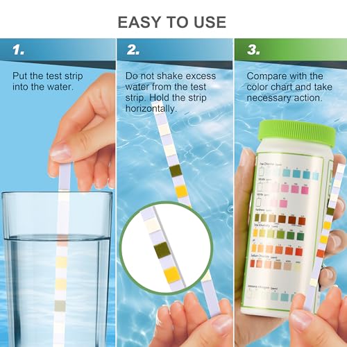 AAwipes Aquarium Ammonia Test Strips 8-in-1 |100 Strips | Quick & Accurate Water Testing for Freshwater & Saltwater Tanks -Test pH, Carbonate, Alkalinity, Hardness, Chlorine, Nitrite, etc. (K02-100) - Image 5