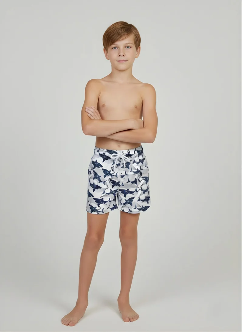 جاست نيتشر جفاف سريع فاخر - شورت ملك القرش للأولاد