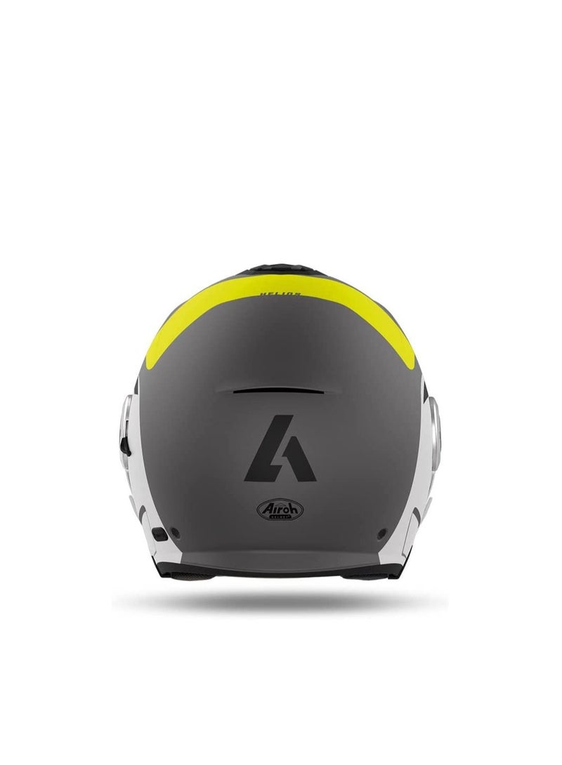 Airoh خوذة نصف الوجه Helios Up من Airoh باللون الرمادي غير اللامع - Image 3