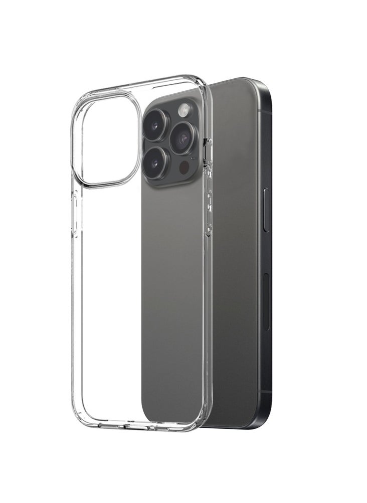 iPhone 16 Pro Case, Clear Cover with 1Pcs Screen Protector 1Pcs Lens Protector,Cleaning Kit,Shockproof Case Grade Protection Bumper Case Cover for iPhone 16 Pro (Transparent) - Image 2