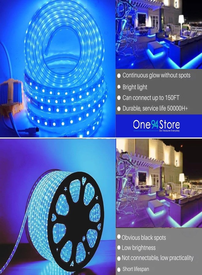 One94Store 8 Meter LED Rope Light for Decoration-Waterproof Decorative Lights, SMD Cove Cove Light for Ceiling LED Pipe Light for Home Décor Led Strip Lights for Diwali Decoration (Blue) - Image 5