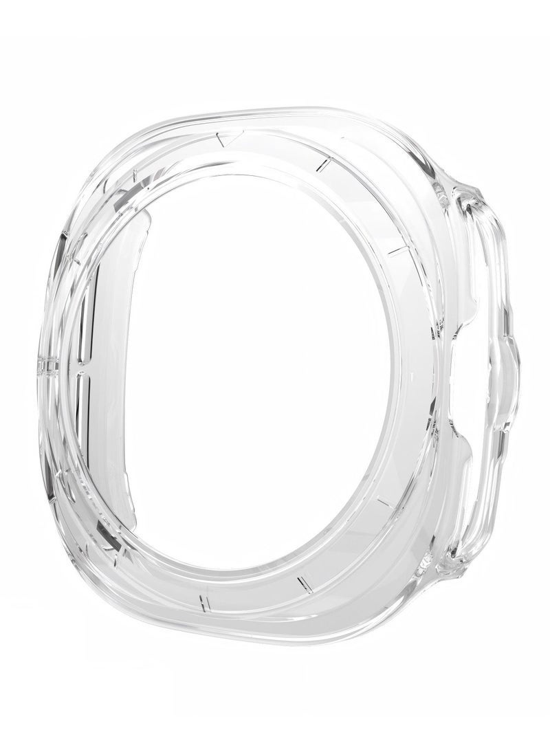 Nova future 2PCS Case for Samsung Galaxy Watch Ultra 47mm, Protective Cover Black and Clear - Image 3