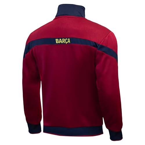 Icon Sports Officially Licensed FC Barcelona Soccer Track Jacket - Unisex Kids - FCB39TJ Burgundy YM - Image 4
