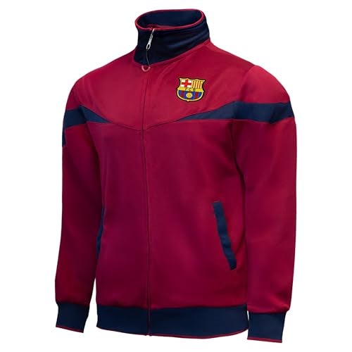 Icon Sports Officially Licensed FC Barcelona Soccer Track Jacket - Unisex Kids - FCB39TJ Burgundy YM - Image 3