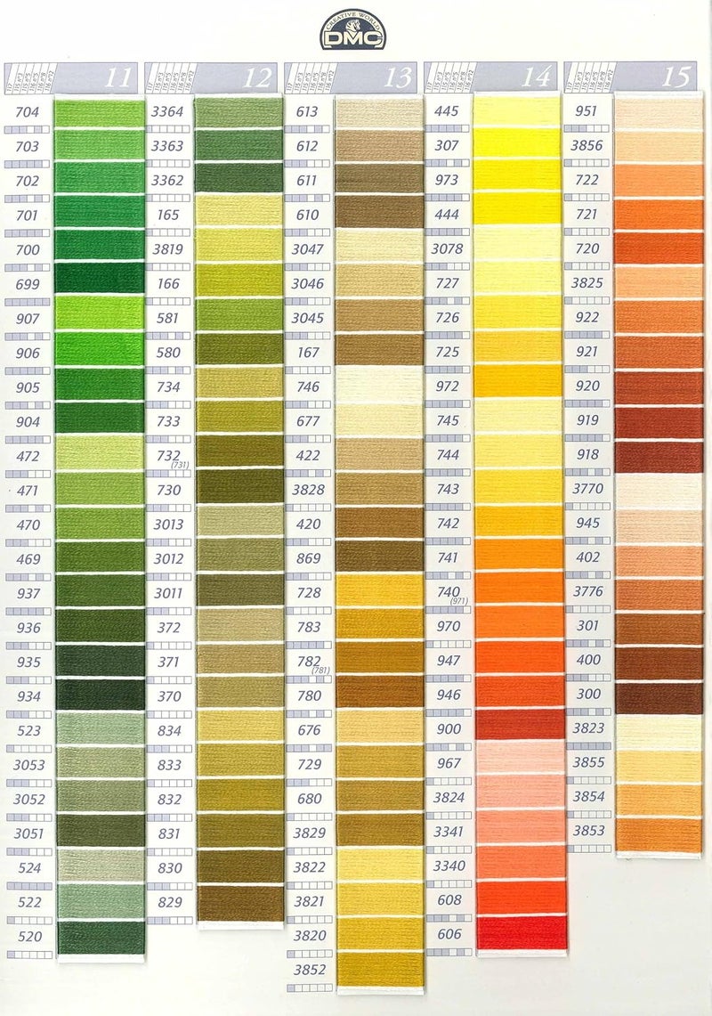 DMC 6-Strand Embroidery Cotton Floss, Bright Christmas Green - Image 2