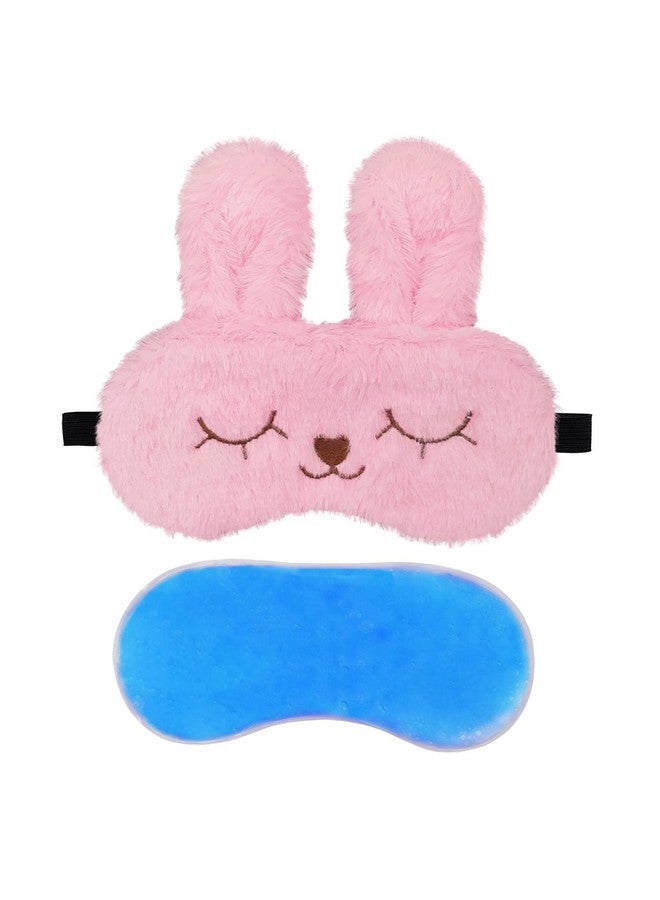 Jenna Sleep Eye Mask with cooling gel for Men Women, Night Sleeping Mask & Blindfold, Block Out Light, Soft Comfort Eye Shade Cover for Travel Nap (Pink) - Image 1