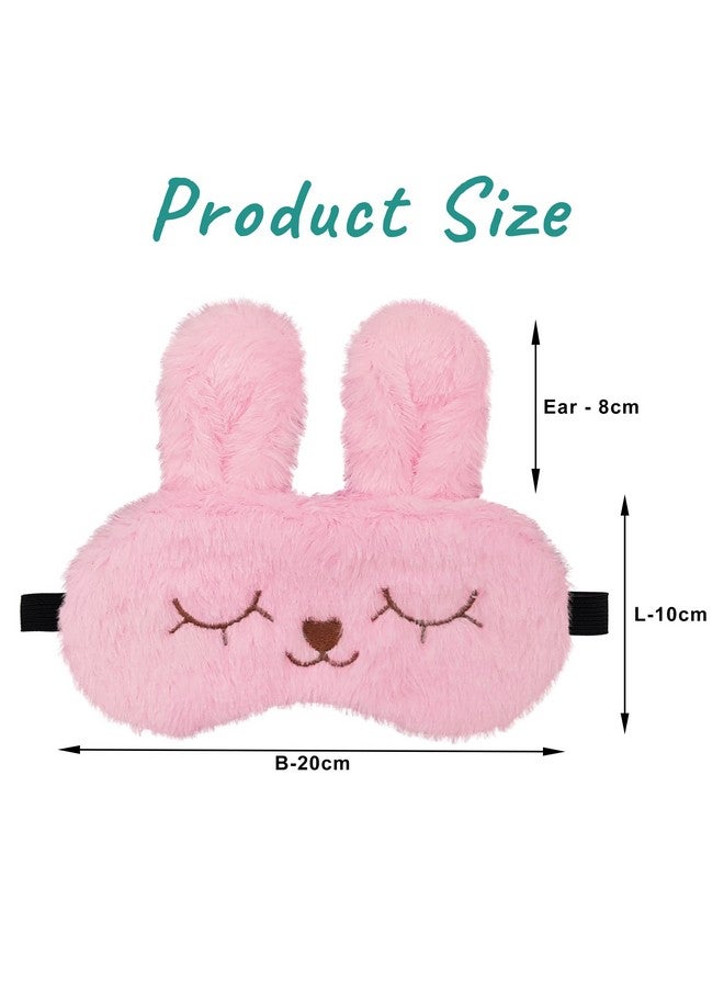 Jenna Sleep Eye Mask with cooling gel for Men Women, Night Sleeping Mask & Blindfold, Block Out Light, Soft Comfort Eye Shade Cover for Travel Nap (Pink) - Image 3