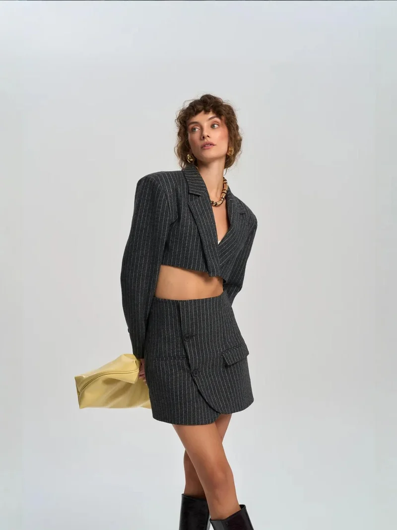 MAI STUDIOS Elegant Jacket-Skirt Set