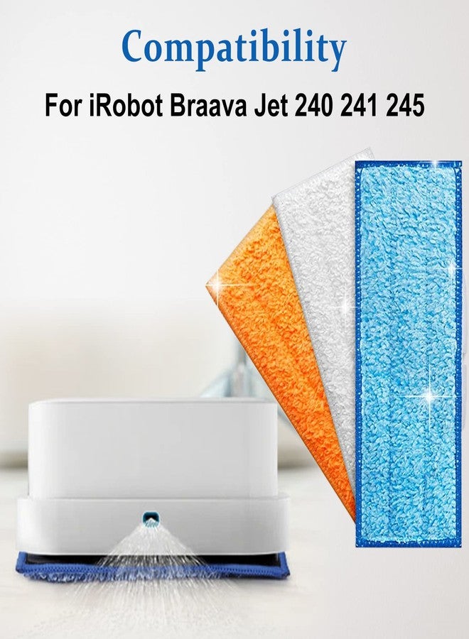 ilovelife 6 Pack Mopping Pads for iRobot Braava Jet 240 241 245 (2 Wet Pads, 2 Damp Pads, 2 Dry Pads), Washable and Reusable - Image 2