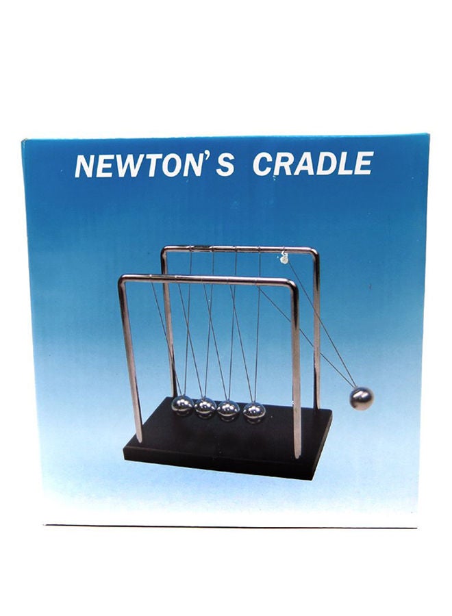 NIBEMINENT Newtons Cradle Balance Balls Wooden Base 7-Inch - Image 3