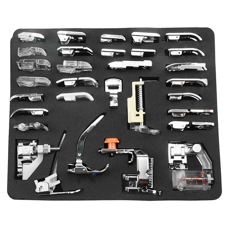TOVOT 32 PCS Domestic Sewing Machine Presser Feet Set for Singer Brother Janome and KenmoreBabylock Low Shank Sewing Machines - Image 3