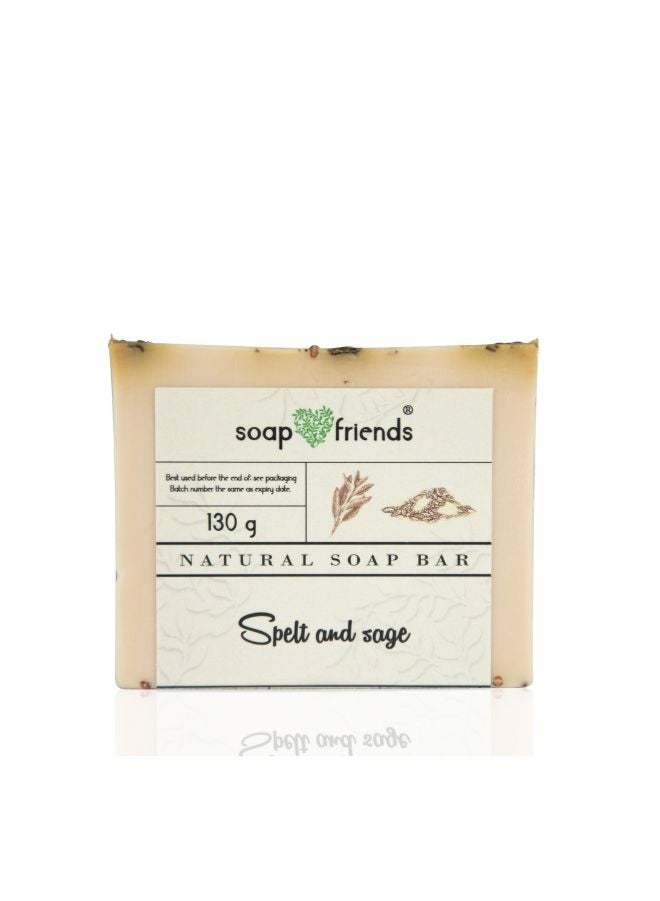 Soap&Friends St Hildegarda's Sage and Spelt Soap Bar |130g Natural Cleanse for Holistic Skin Wellness | Soap&Friends - Image 2