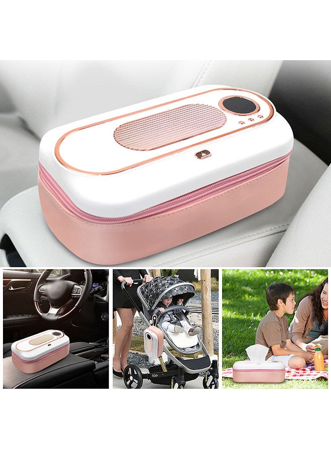 Baby Wipe Warmer USB Infant Wet Wipes 5000mah 45-55℃ Dispenser Portable Diaper Wipe Warmer with Temperature Heating Control Large Capacity Evenly Overall Heating Adjustable LED Display Wipe HeatingBox  - Image 5