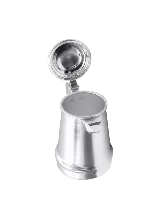 AL SANIDI AAbu Taj, Aluminum milk pot, Indian coffee pot, Silver, Size 15 Cm  - Image 4