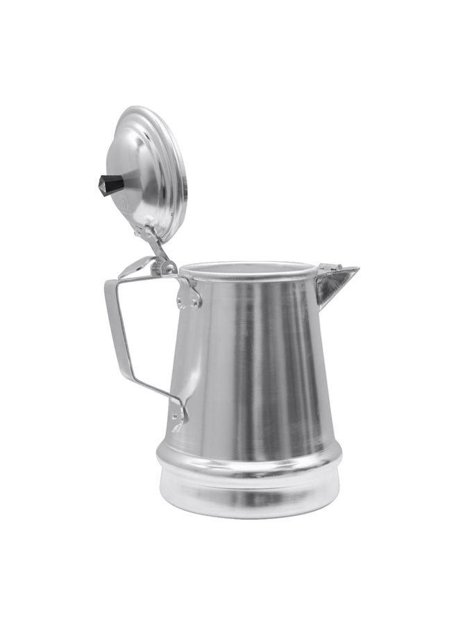 AL SANIDI AAbu Taj, Aluminum milk pot, Indian coffee pot, Silver, Size 15 Cm  - Image 3