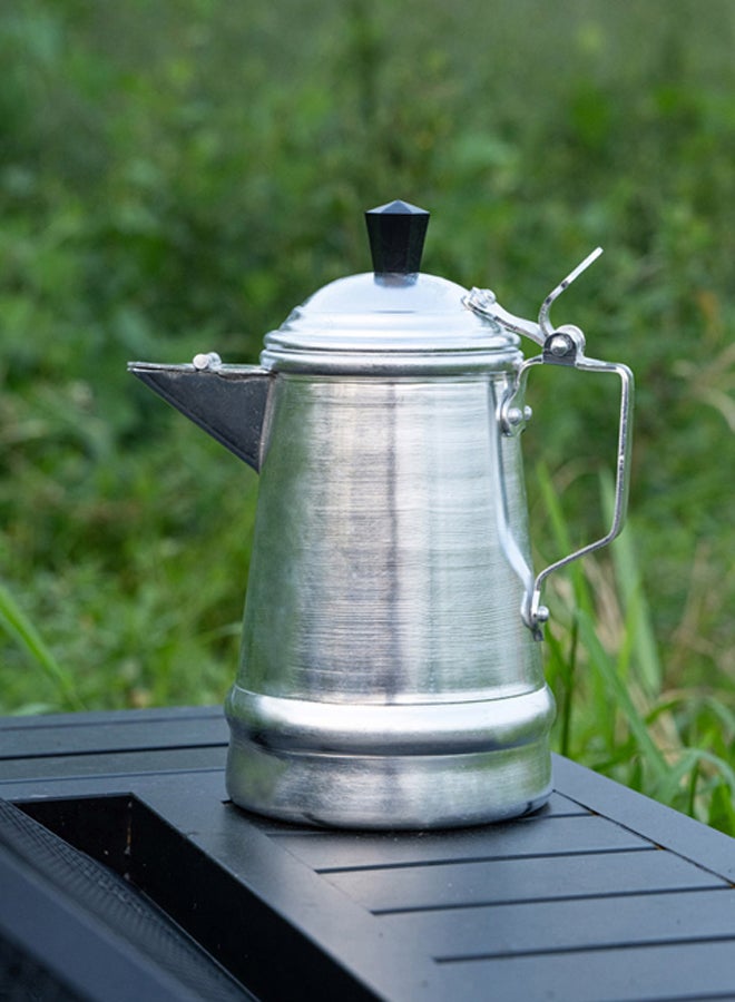 AL SANIDI AAbu Taj, Aluminum milk pot, Indian coffee pot, Silver, Size 15 Cm  - Image 2