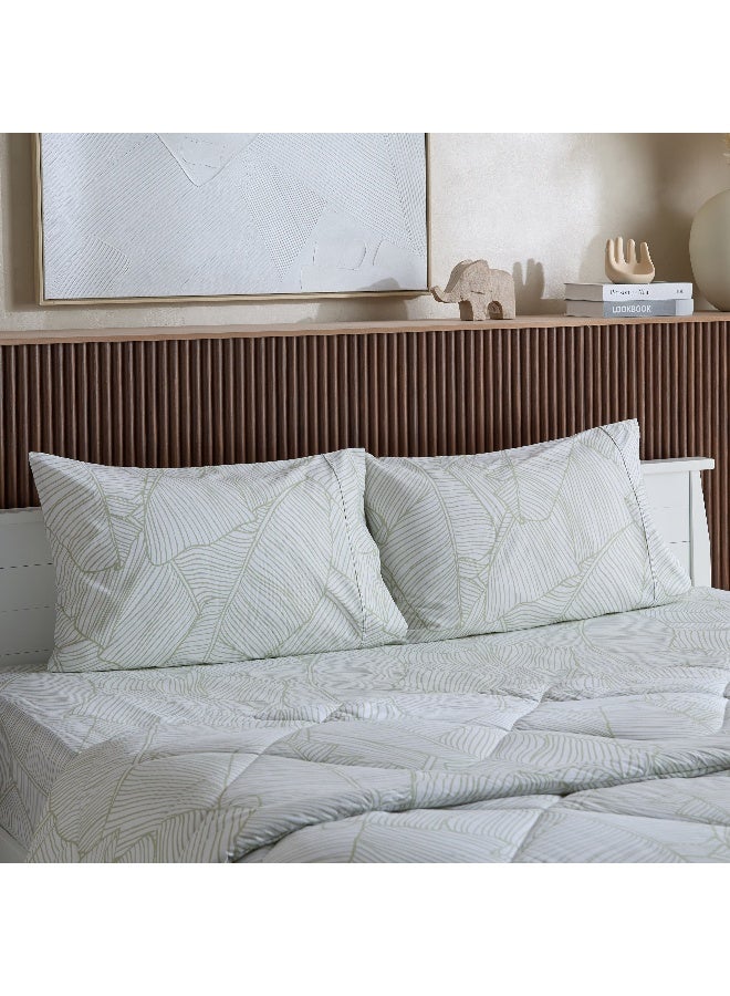 Home Box طقم لحاف قطن مطبوع مالطا-سيلفا للبالغين - Image 1