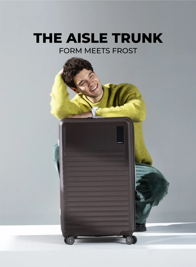 موكوبارا للتجارة ذ.م.م حقيبة سفر كبيرة من البولي كربونات المتين من ذا آيسل ترانك - لون بينز كول البني