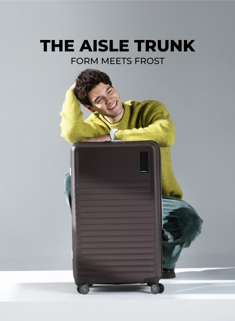 Mokobara The Aisle Trunk Check-In Large Luggage - Durable Polycarbonate Material | Cool Beans, Brown - Image 2