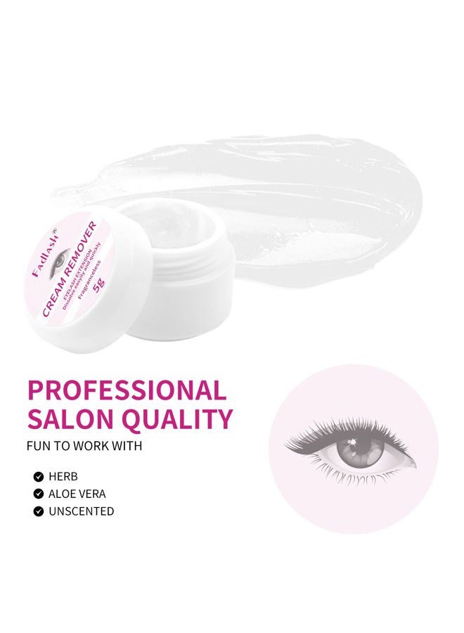 FADLASH Lash Extension Remover 5g Cream Sensitive Skin Lash Glue Remover Quickly and Low Irritation Lash Remover Eyelash for Salon Lash by FADLASH (tasteless) - Image 2