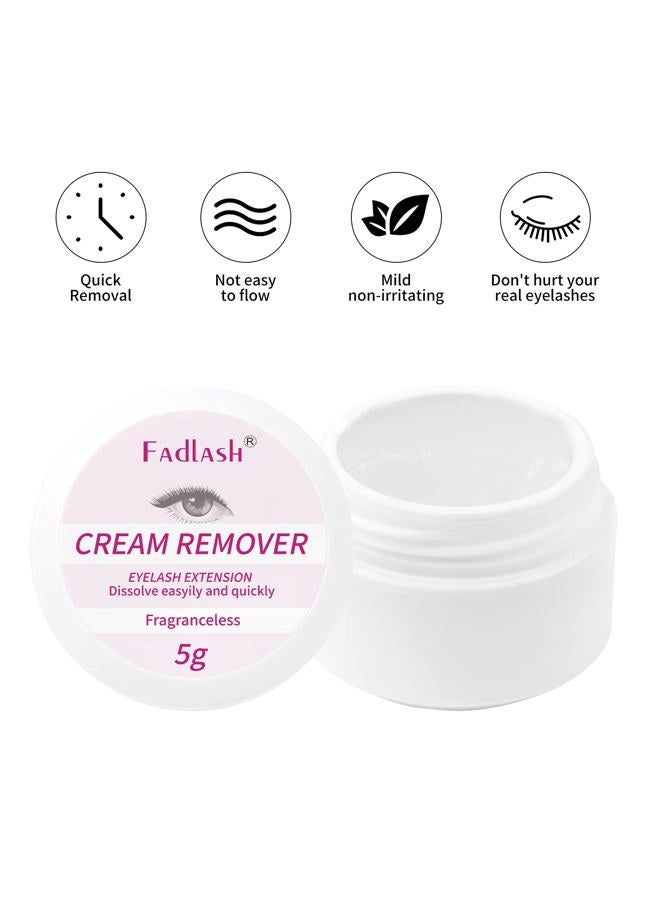FADLASH Lash Extension Remover 5g Cream Sensitive Skin Lash Glue Remover Quickly and Low Irritation Lash Remover Eyelash for Salon Lash by FADLASH (tasteless) - Image 4