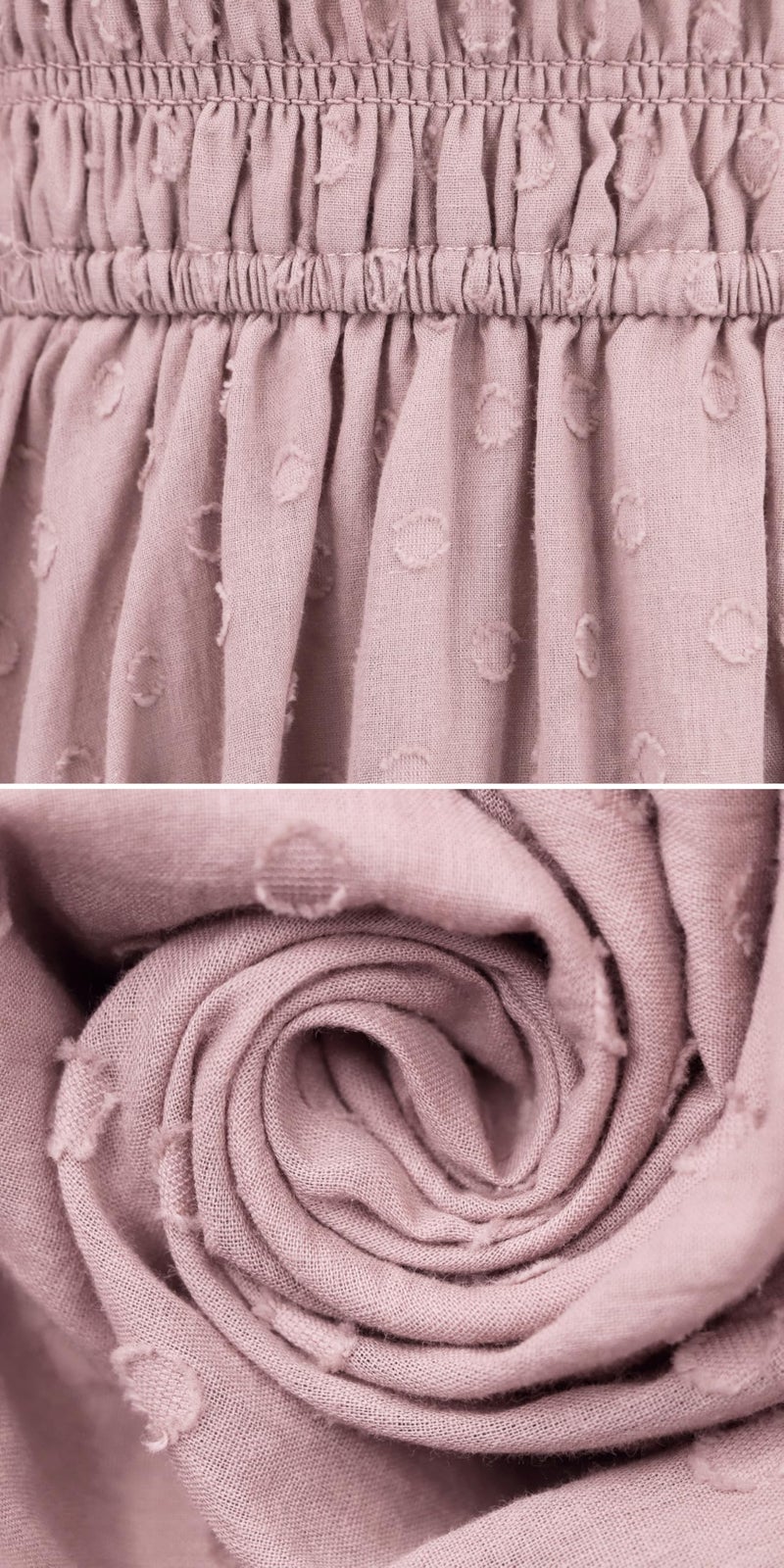 R.Vivimos Women Summer Half Sleeve Cotton Ruffled Vintage Elegant Backless A Line Flowy Long Dresses (Medium, Mauve-1) - Image 5