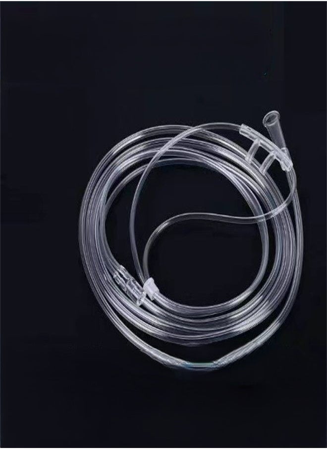 Generic - Medical Nasal Oxygen Cannula Double Nostril Transparent Breathing Machine Oxygen Tube Oxygen Supply Tube High-Flow Breathing Tube - Image 1