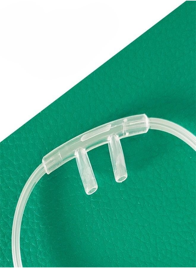 Generic - Medical Nasal Oxygen Cannula Double Nostril Transparent Breathing Machine Oxygen Tube Oxygen Supply Tube High-Flow Breathing Tube - Image 1